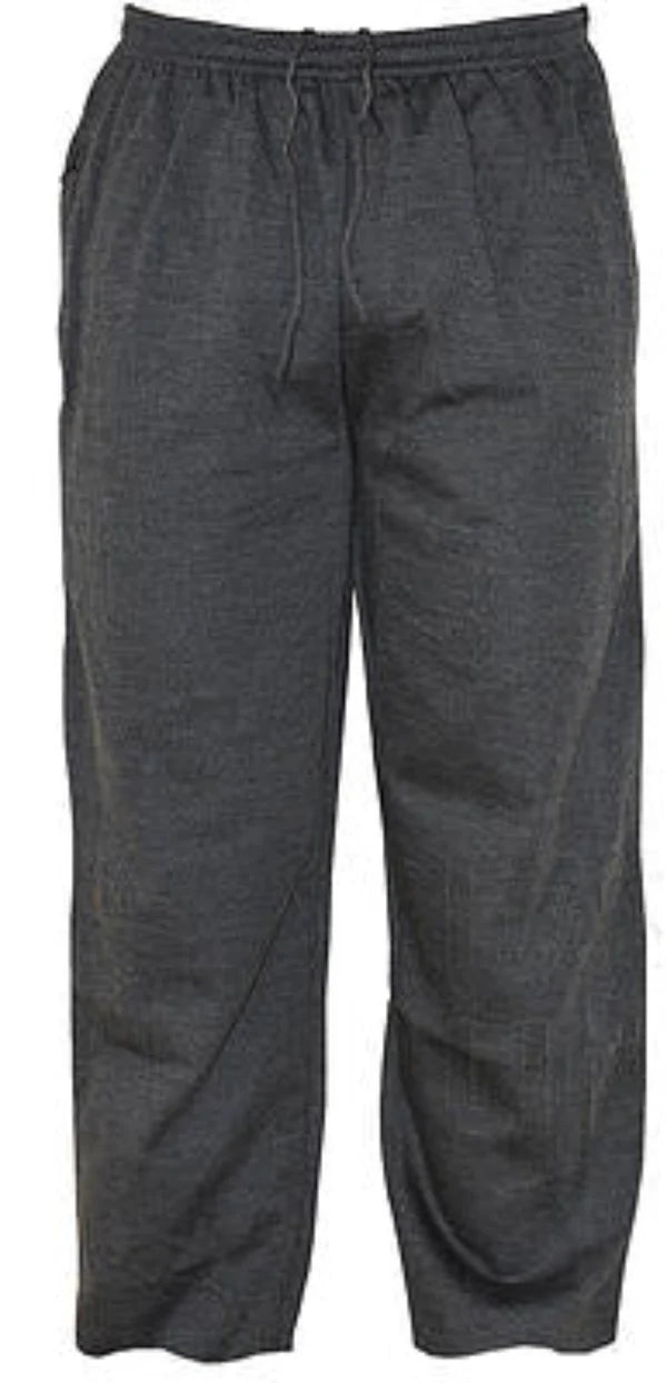 Men's Fleece Tracksuit Jogging Bottom Elasticated waist Color Charcoal Size S to 3XL