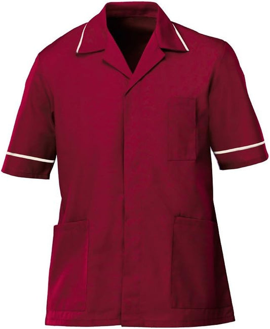 Male Poly Cotton Tunic FNMT01 | Size S to XXL | Maroon/White
