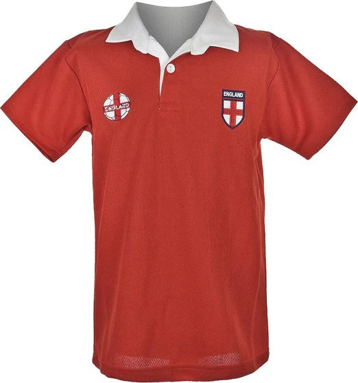 Kids England Football Shirt World Cup Supporter Jersey Red