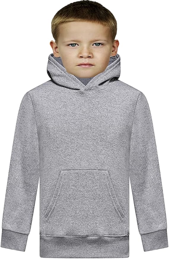 Kids' Unisex Plain Fleece Hoodie | Multicolored | S to XXL