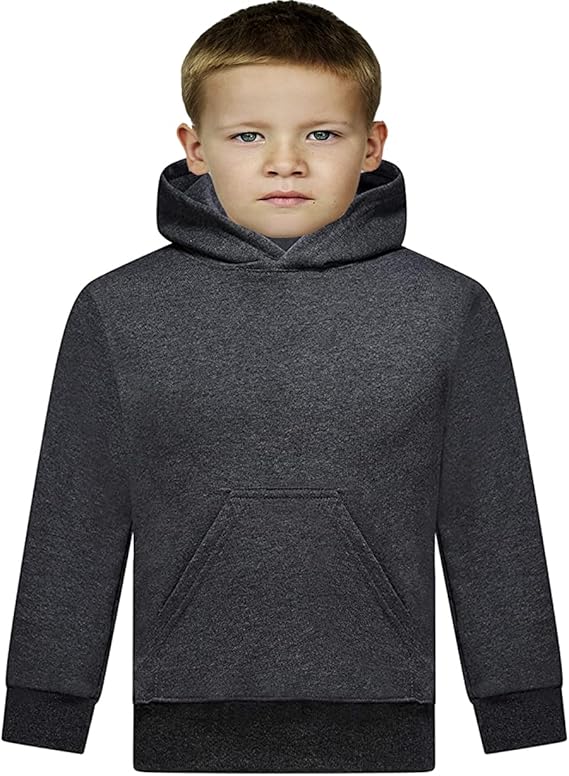 Kids' Unisex Plain Fleece Hoodie | Multicolored | S to XXL