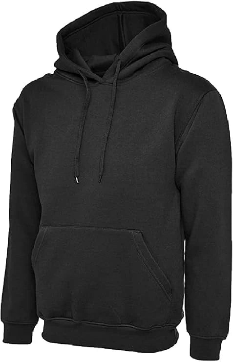 Men's Plain Pullover Hooded Sweatshirt Hoodie Long Sleeve | Multicolored | S to XXL
