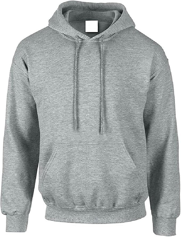 Men's Plain Pullover Hooded Sweatshirt Hoodie Long Sleeve | Multicolored | S to XXL