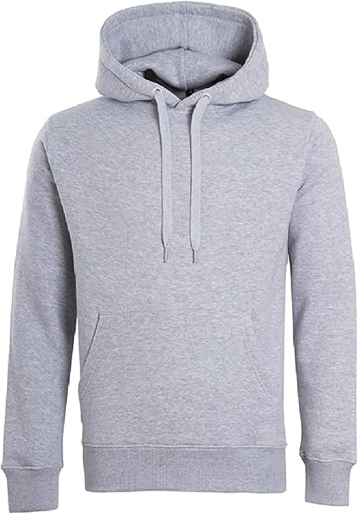 Men's Plain Pullover Hooded Sweatshirt Hoodie Long Sleeve | Multicolored | S to XXL