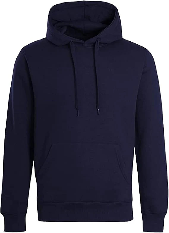 Men's Plain Pullover Hooded Sweatshirt Hoodie Long Sleeve | Multicolored | S to XXL