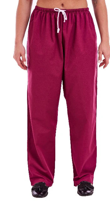 Unisex Medical Scrub Trouser | Burgundy