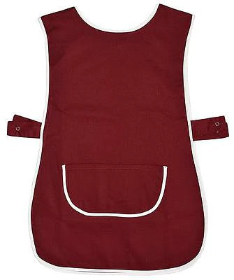 Tabard Apron With Pockets (Burgundy)