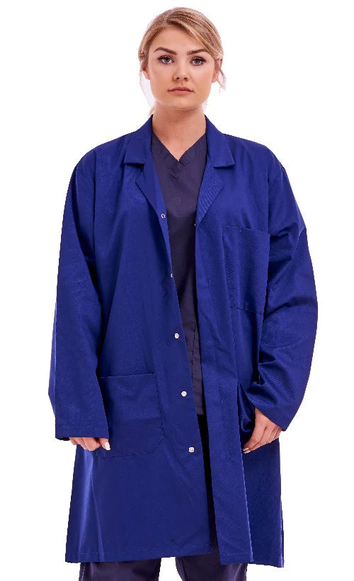 Unisex Lab Doctors Coat Blue Warehouse Hygiene DIY Coat