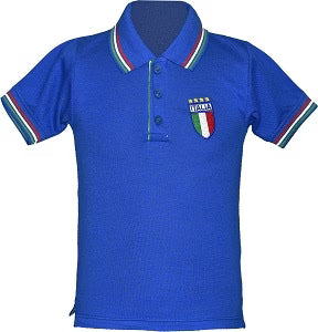 Kids Italy Football Jersey Championship Polo T-Shirt