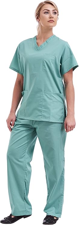 Unisex Scrub Set - Medical Scrub Top and Trouser