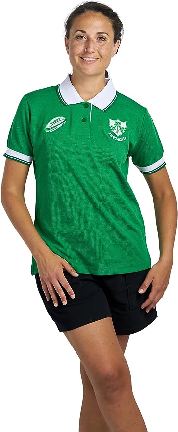 Women's Ireland Rugby T Shirt - Short Sleeve Performance Top Size S to XXL