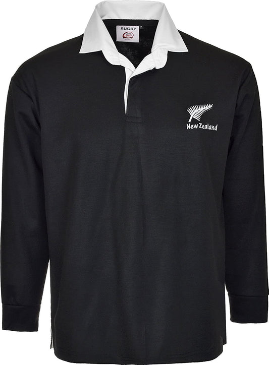 New Zealand Rugby Training Shirt-Men Long Sleeve Athletic Sports Top  Size S-5XL