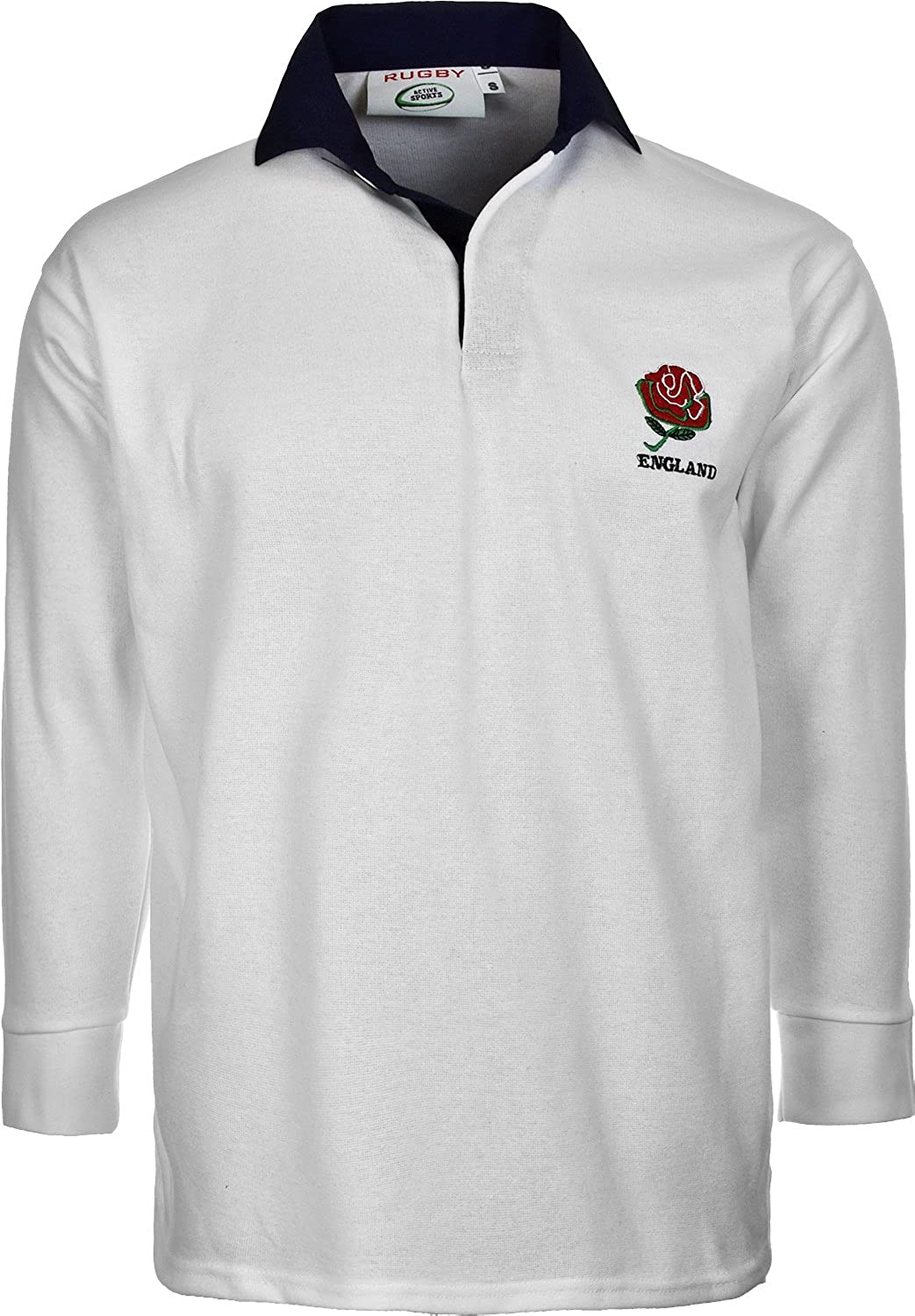 England Rugby Training Shirt-Men Long Sleeve Athletic Sports Top  Size S-5XL