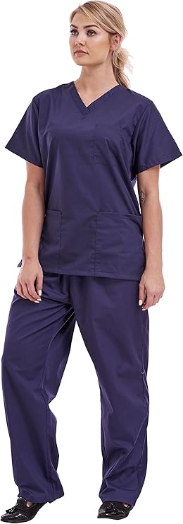 Unisex Scrub Set - Medical Scrub Top and Trouser