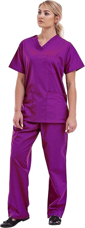 Unisex Scrub Set - Medical Scrub Top and Trouser